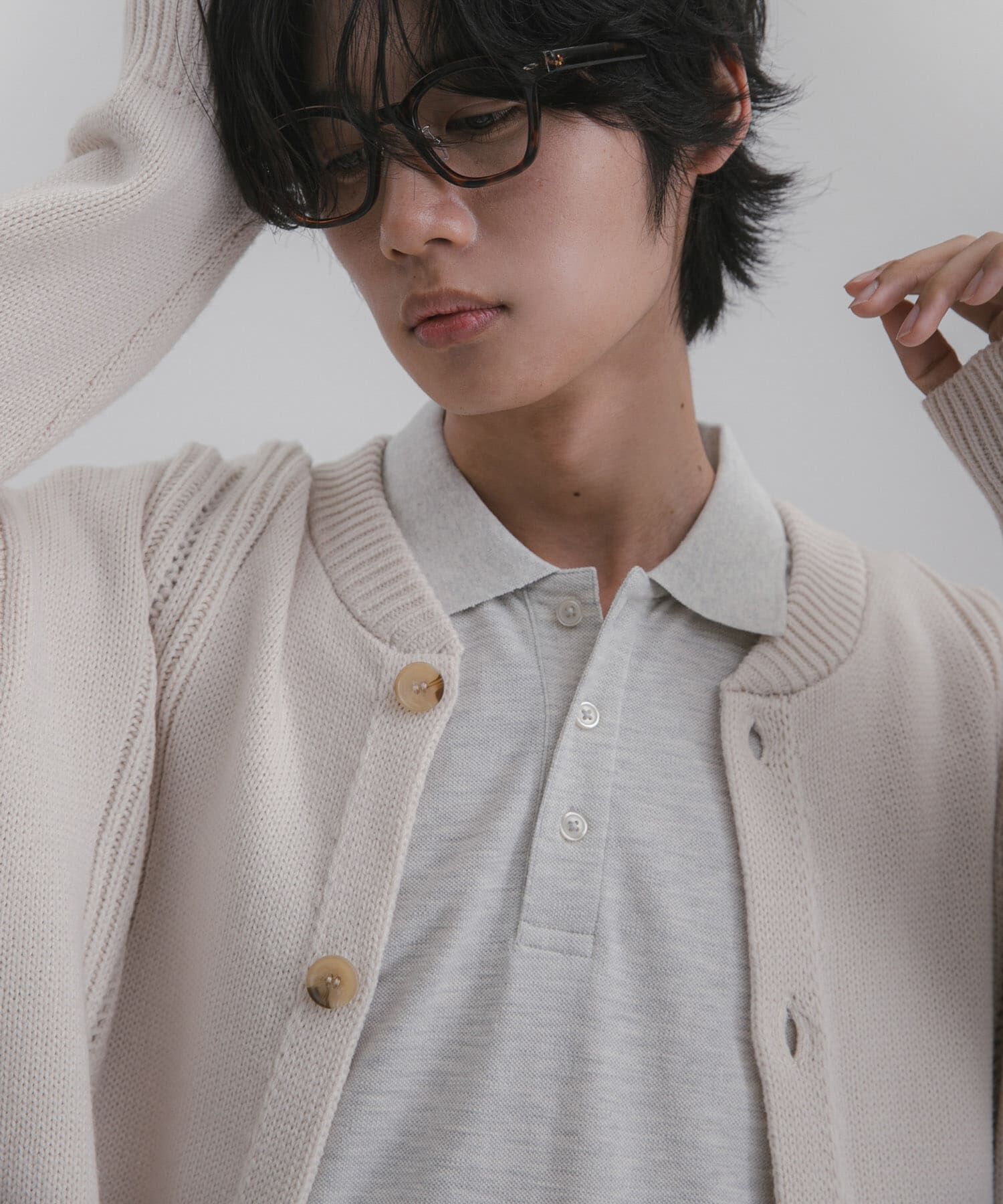 SENSE OF PLACE by URBAN RESEARCH「ハリヌキケーブルニットカーディガン」|カーディガン|