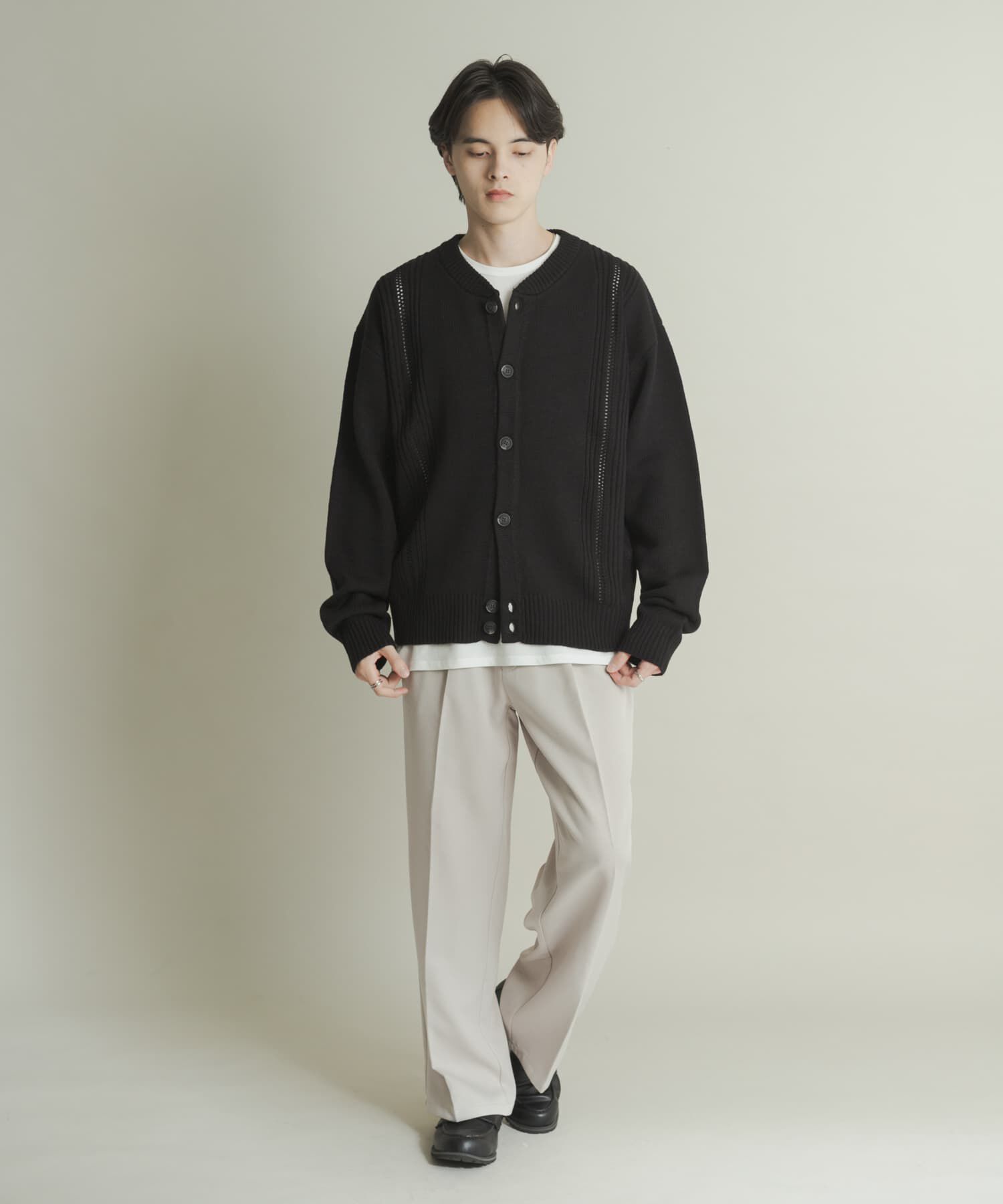 SENSE OF PLACE by URBAN RESEARCH「ハリヌキケーブルニットカーディガン」|カーディガン|