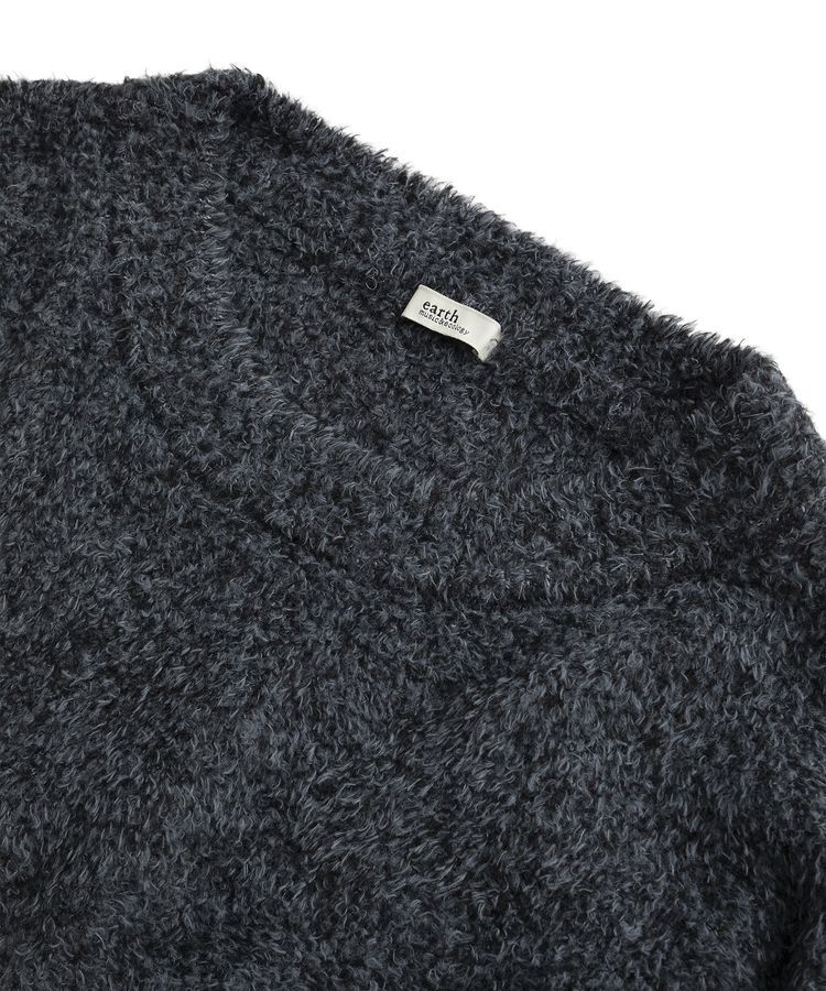 earth music&ecology「オフショルフェザーニットプルオーバー」|ニット・セーター|
