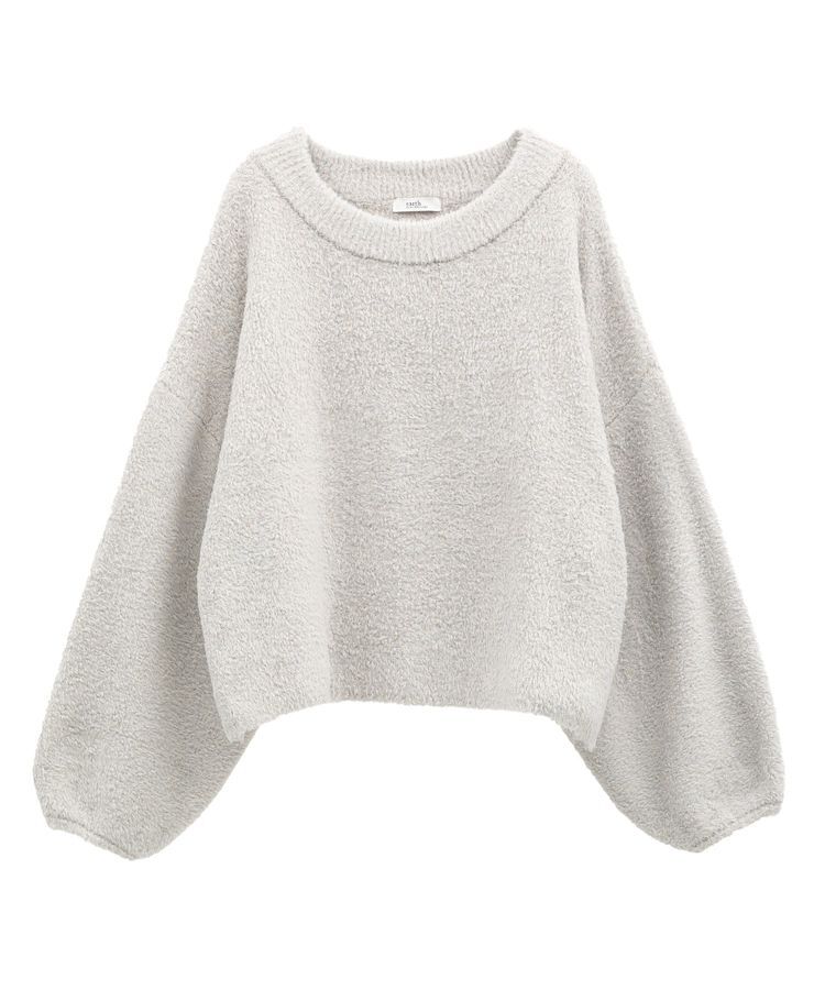 earth music&ecology「オフショルフェザーニットプルオーバー」|ニット・セーター|