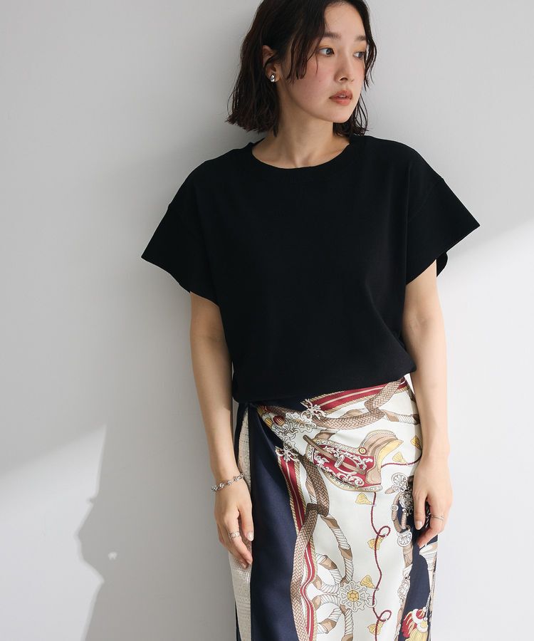 Green Parks「袖フレアフレンチスリーブニットプルオーバー」|ニット・セーター|