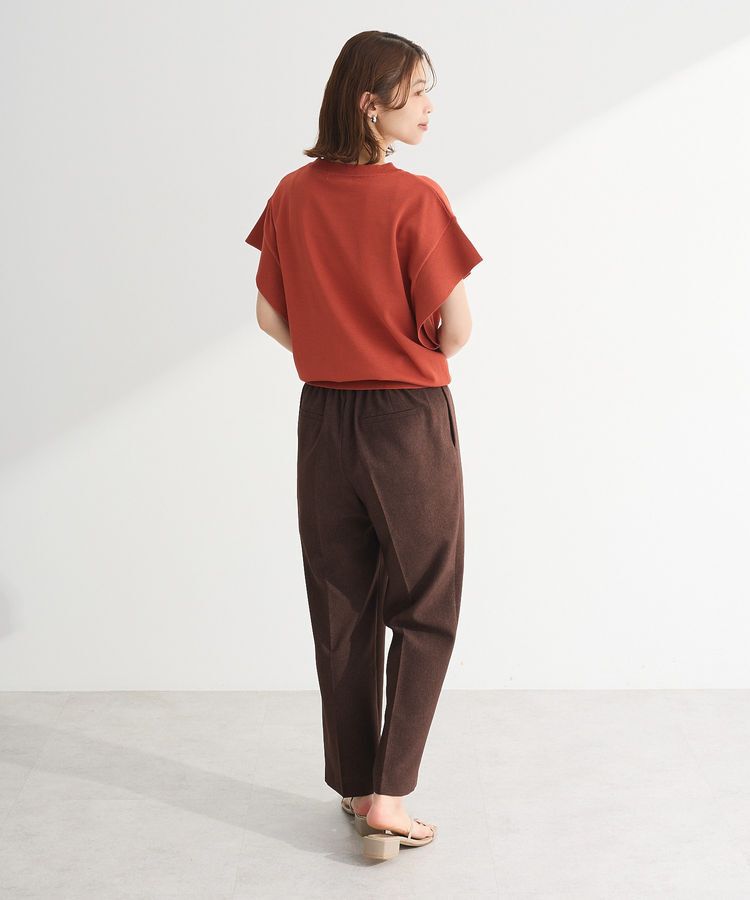 Green Parks「袖フレアフレンチスリーブニットプルオーバー」|ニット・セーター|