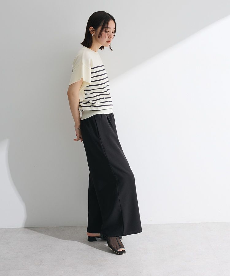 Green Parks「袖フレアフレンチスリーブニットプルオーバー」|ニット・セーター|