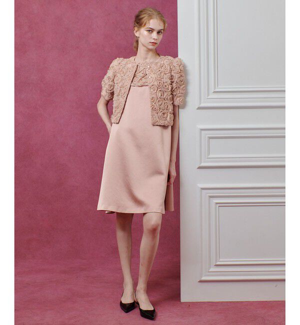 LOULOU WILLOUGHBY「【LOULOU WILLOUGHBY】チュールローズブルゾン」|ブルゾン・スタジャン|