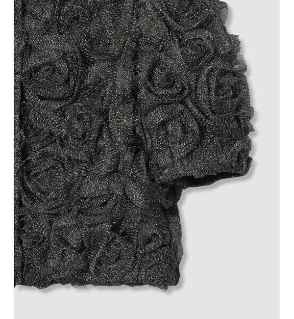 LOULOU WILLOUGHBY「【LOULOU WILLOUGHBY】チュールローズブルゾン」|ブルゾン・スタジャン|