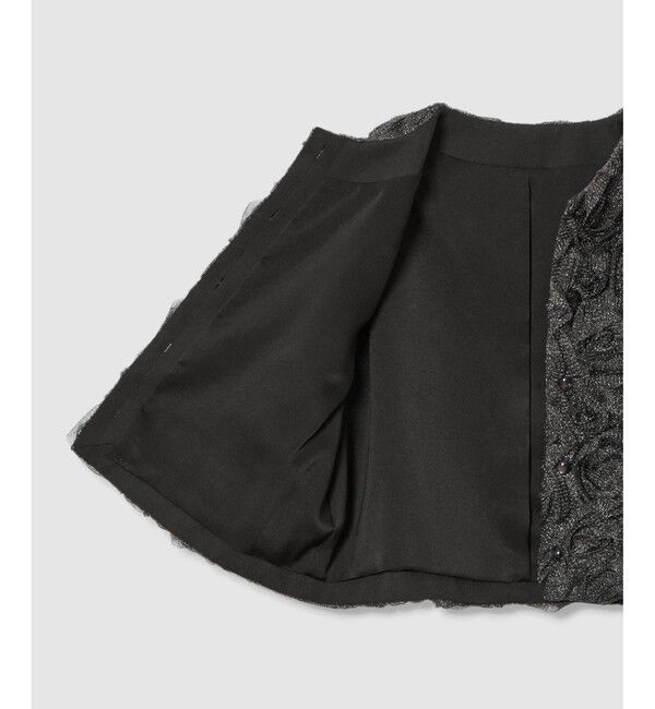 LOULOU WILLOUGHBY「【LOULOU WILLOUGHBY】チュールローズブルゾン」|ブルゾン・スタジャン|