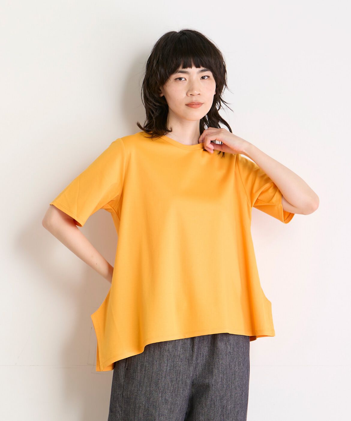 DAY by DAY it&rsquo;s international「イレギュラーヘムカットソー」|Tシャツ・カットソー|オレンジ1