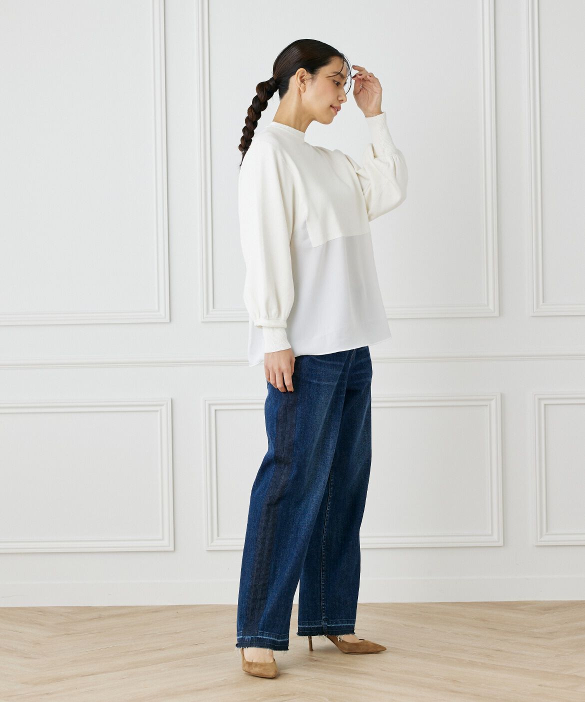 INED「ドッキングニット」|ニット・セーター|