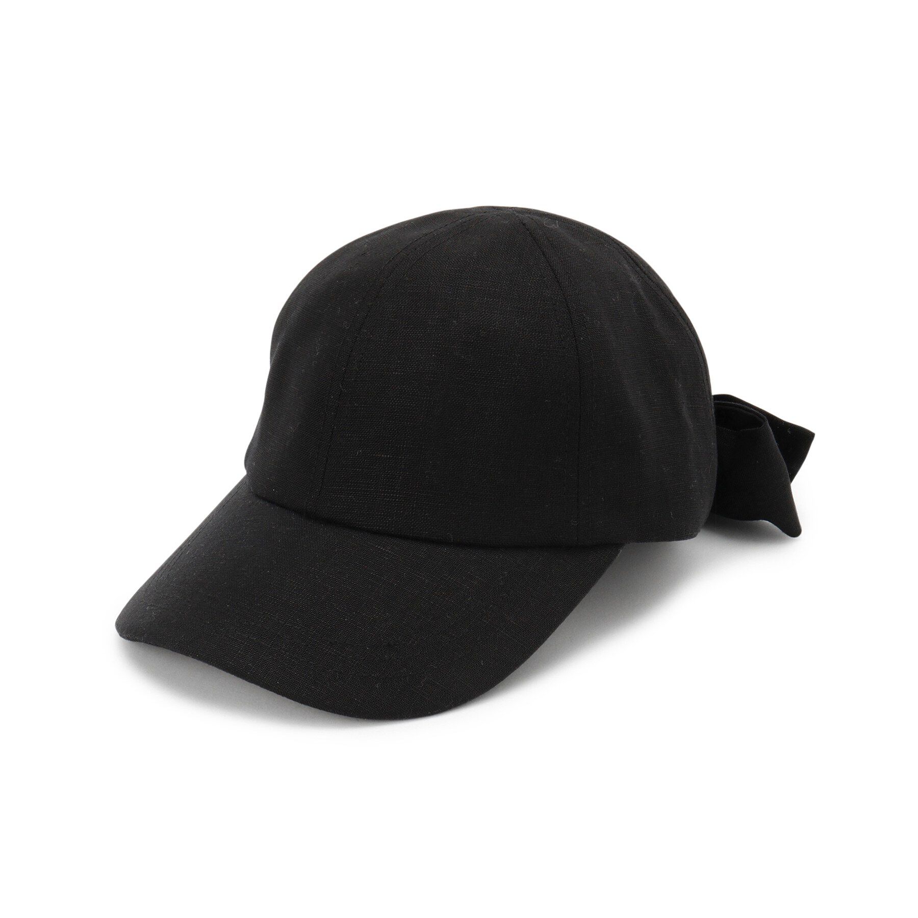 grove「リボンキャップ【UVカット・サイズ調整可能】」|キャップ・キャスケット|ブラック(019)