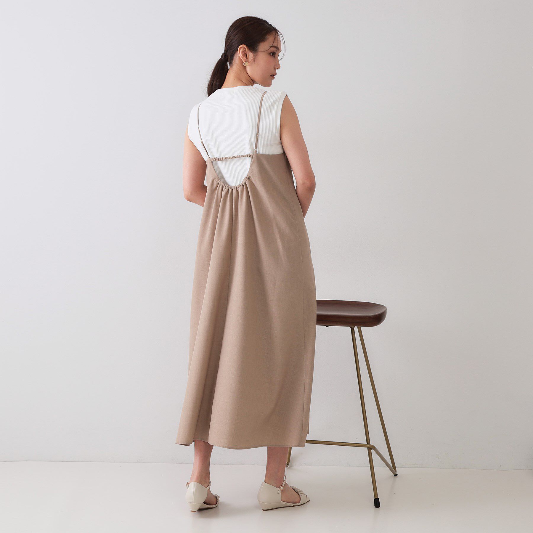 OPAQUE.CLIP「ノースリーブリブカットソー【洗濯機洗い可】」|Tシャツ・カットソー|