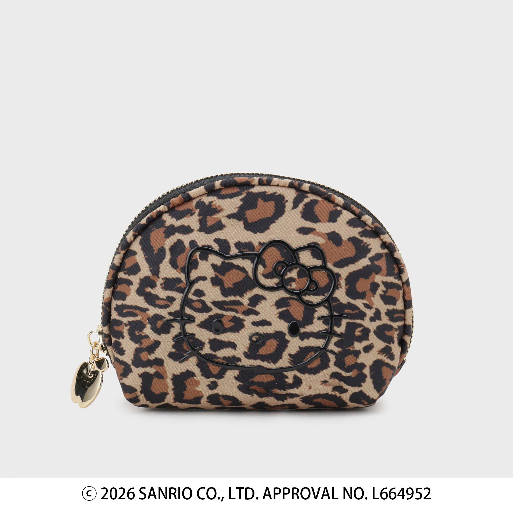 OPAQUE.CLIP「◆【ハローキティ】立体フェイスプリントシェルポーチ」|ポーチ|ブラウン(143)