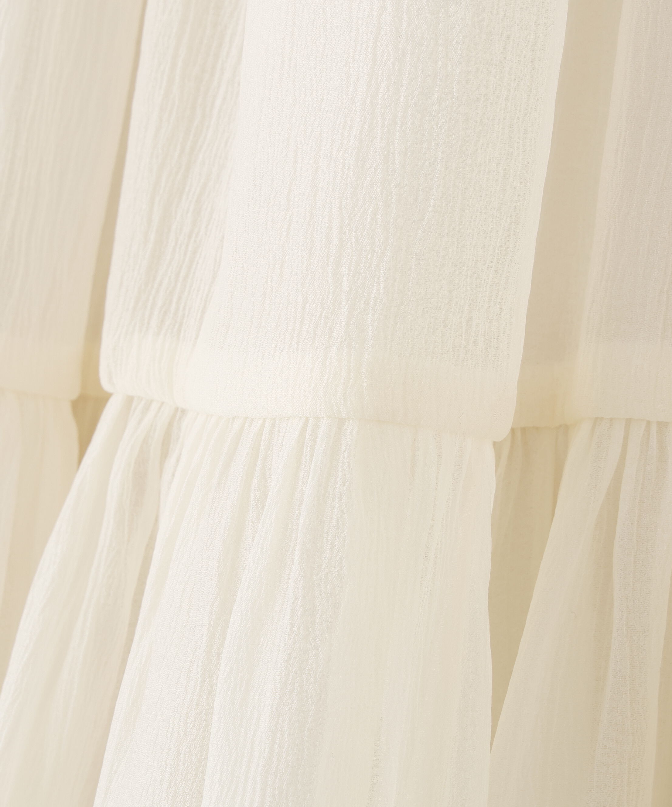  「オーガンジーティアードスカート」|スカート|