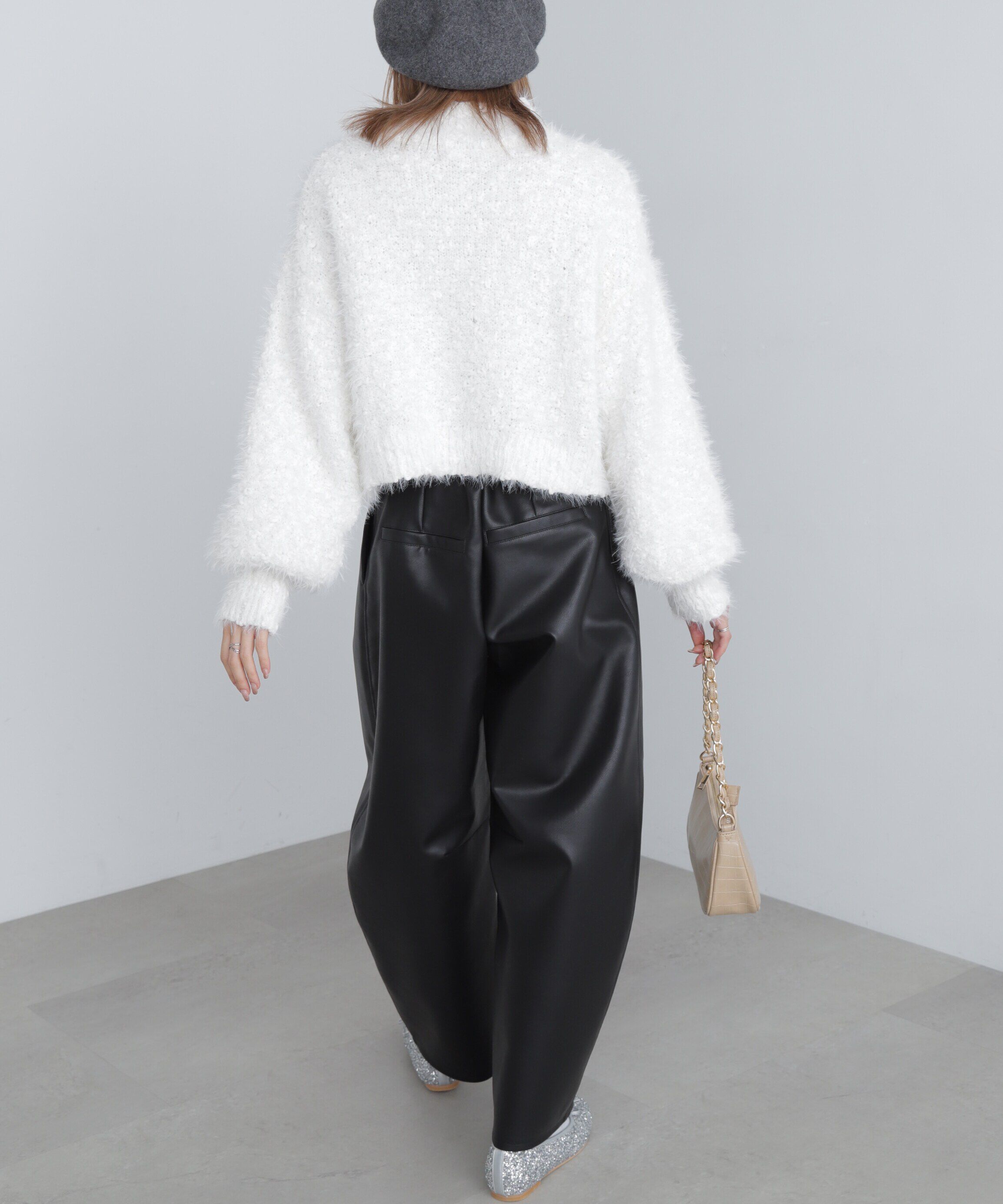  「フェザーモールポップコーンミックスニット」|ニット・セーター|