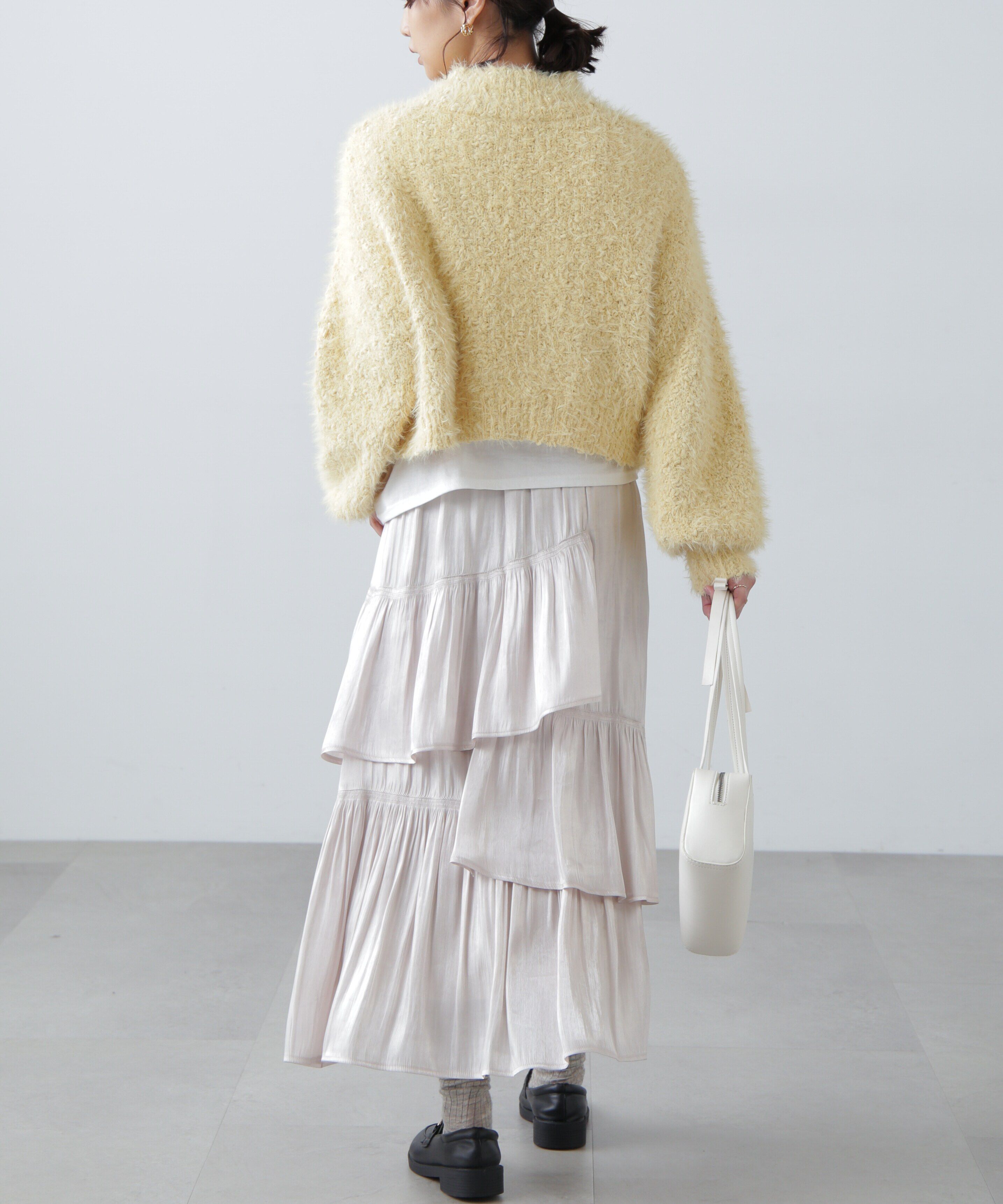  「フェザーモールポップコーンミックスニット」|ニット・セーター|