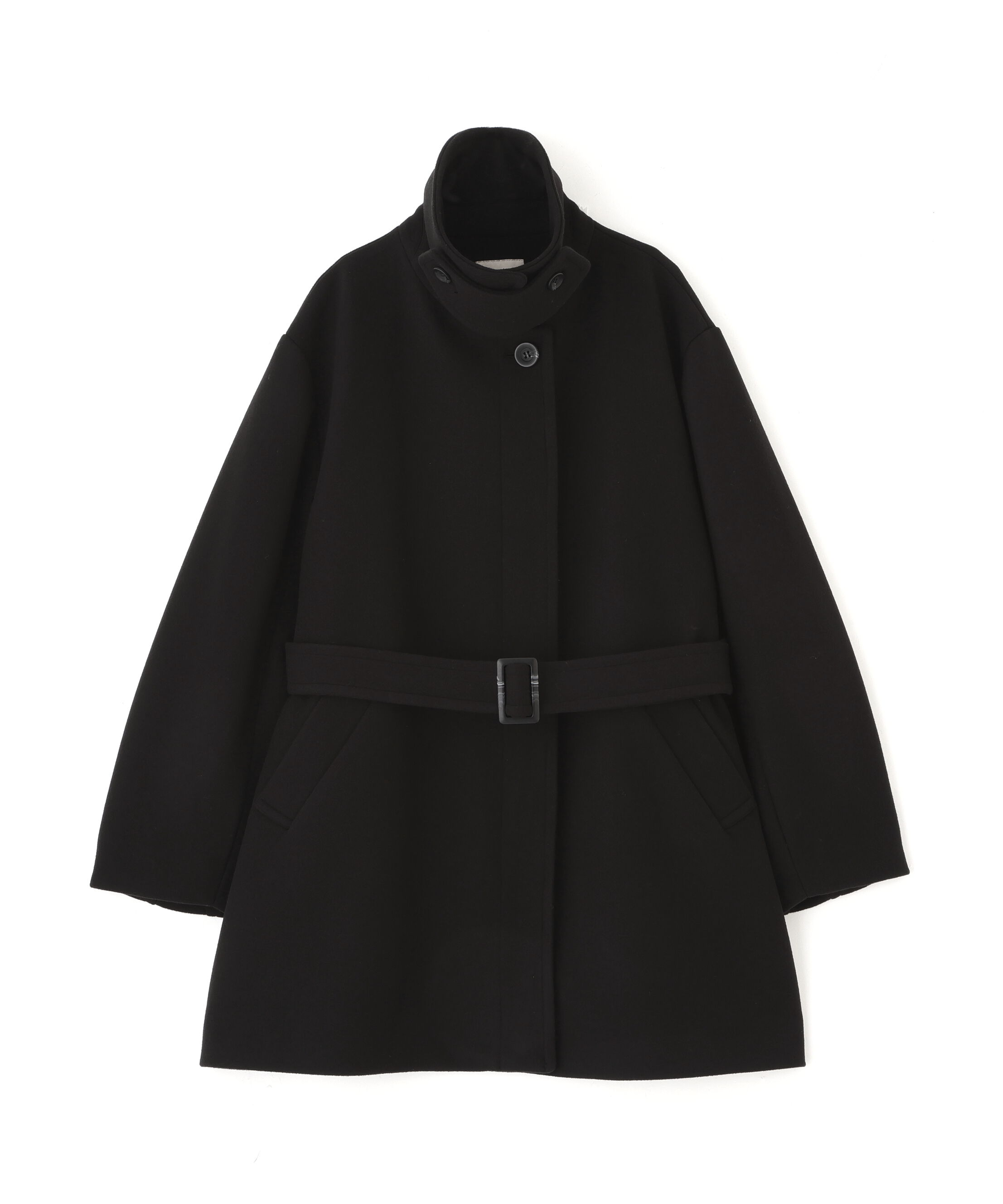  「スタンドカラーミドル丈ツイードコート」|その他|