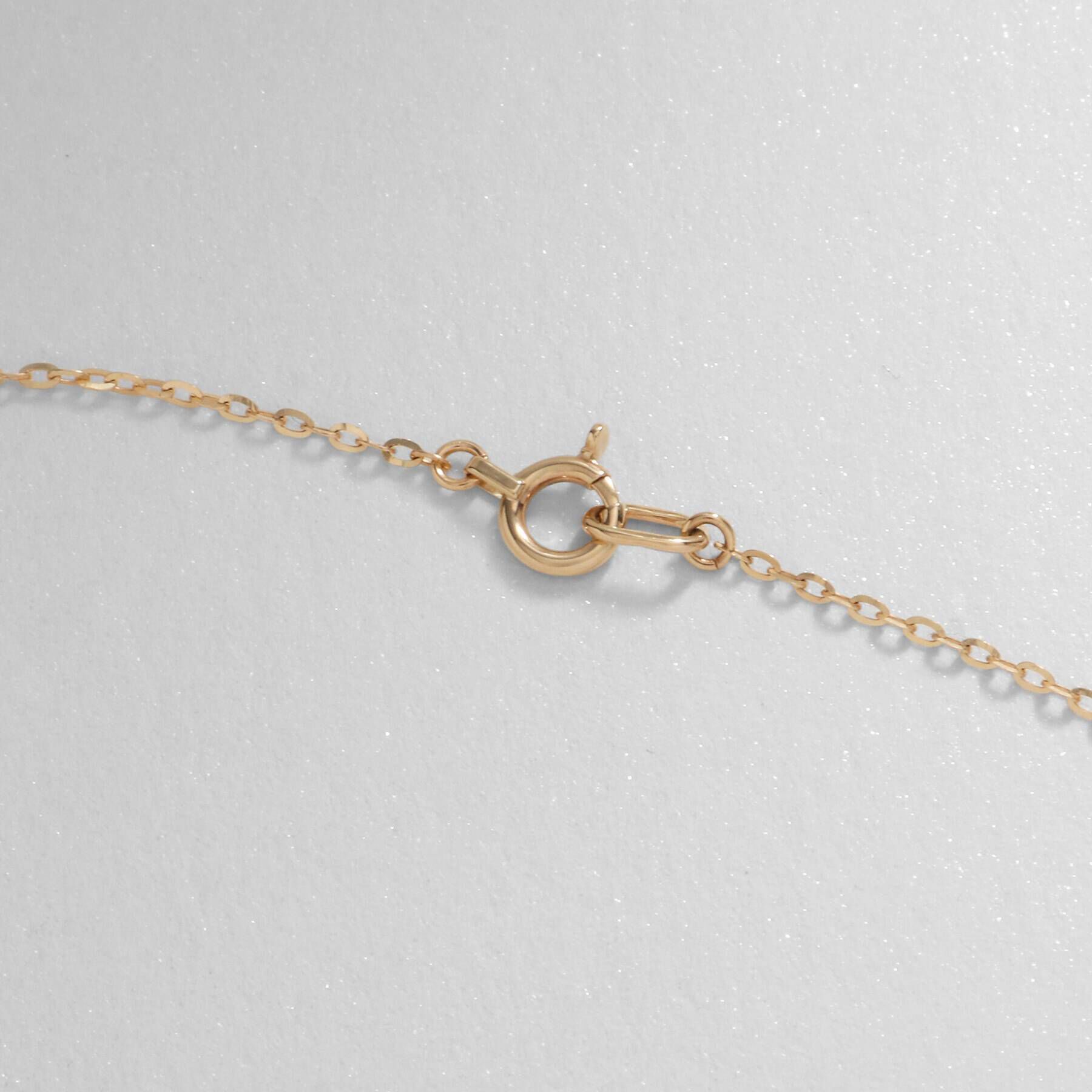 COCOSHNIK「K10フラッシュアズキ Yネックレス」|ネックレス|