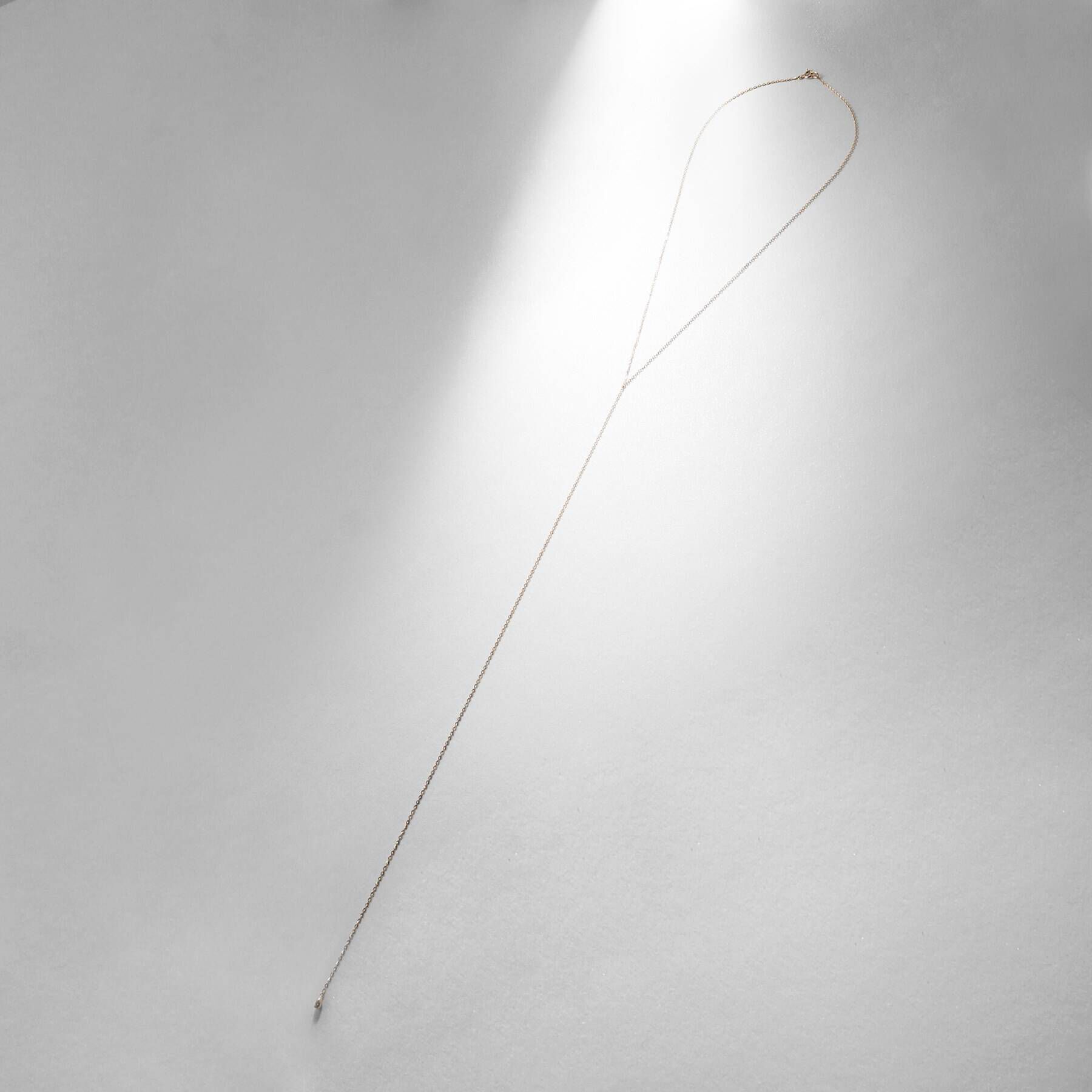 COCOSHNIK「K10フラッシュアズキ Yネックレス」|ネックレス|