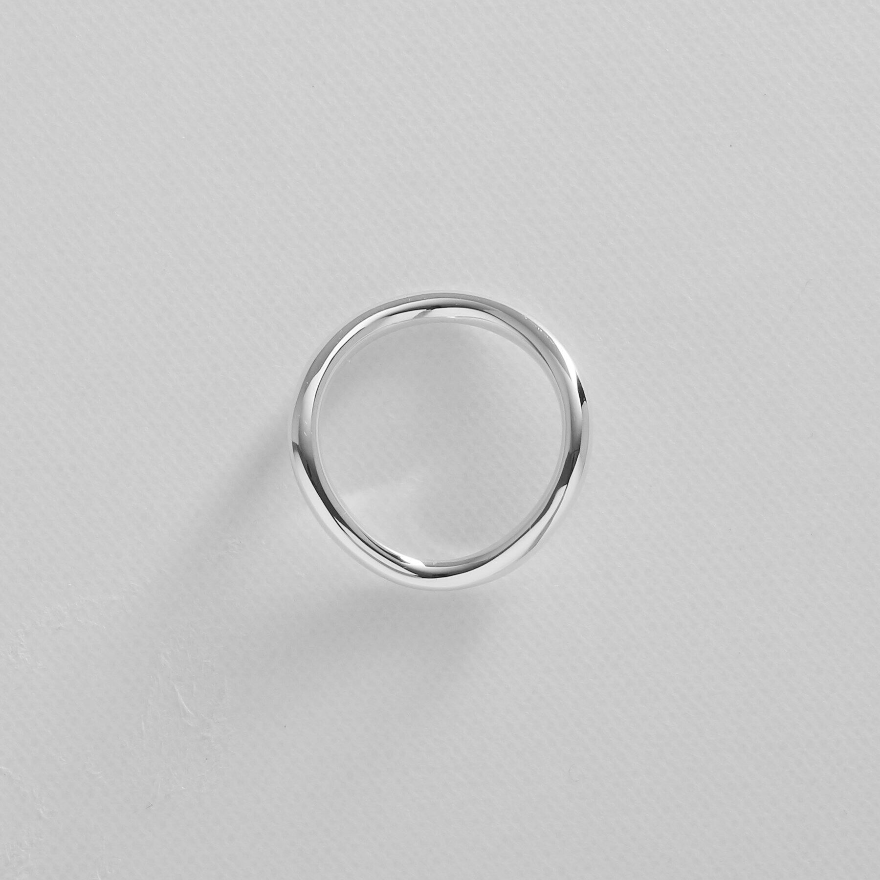 COCOSHNIK ONKITSCH「シルバー ラインリング カーブ」|リング|