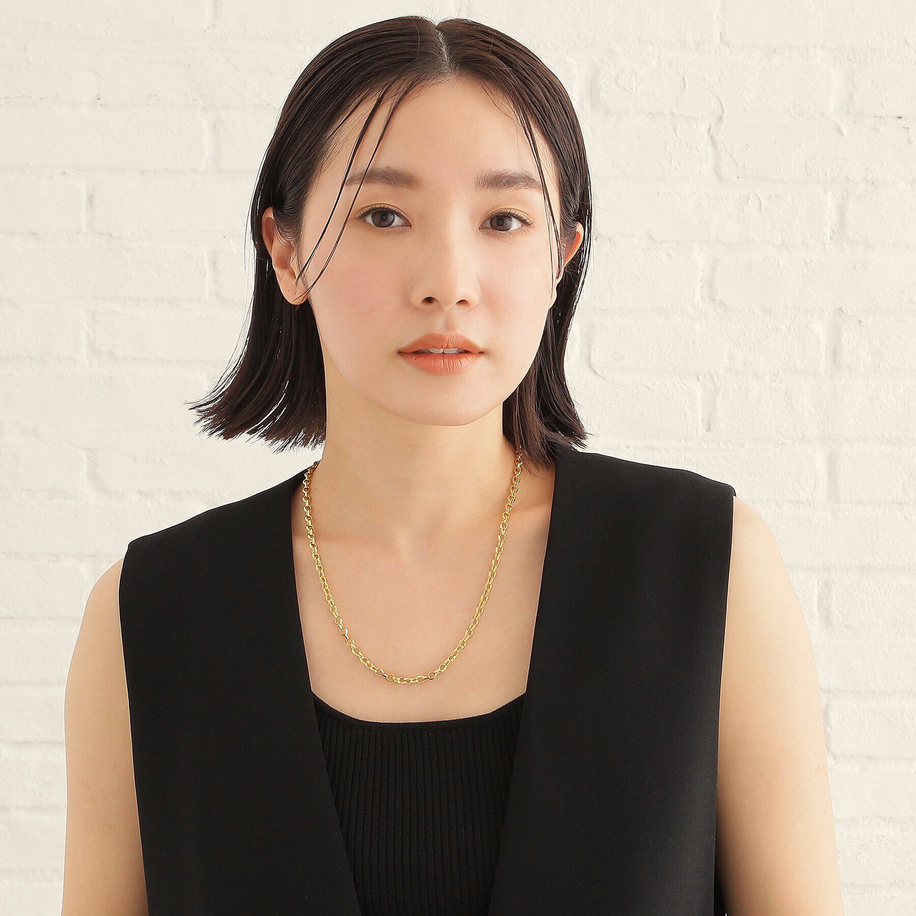 COCOSHNIK ONKITSCH「シルバー デザインチェーン リッジケーブル ネックレス GP」|ネックレス|