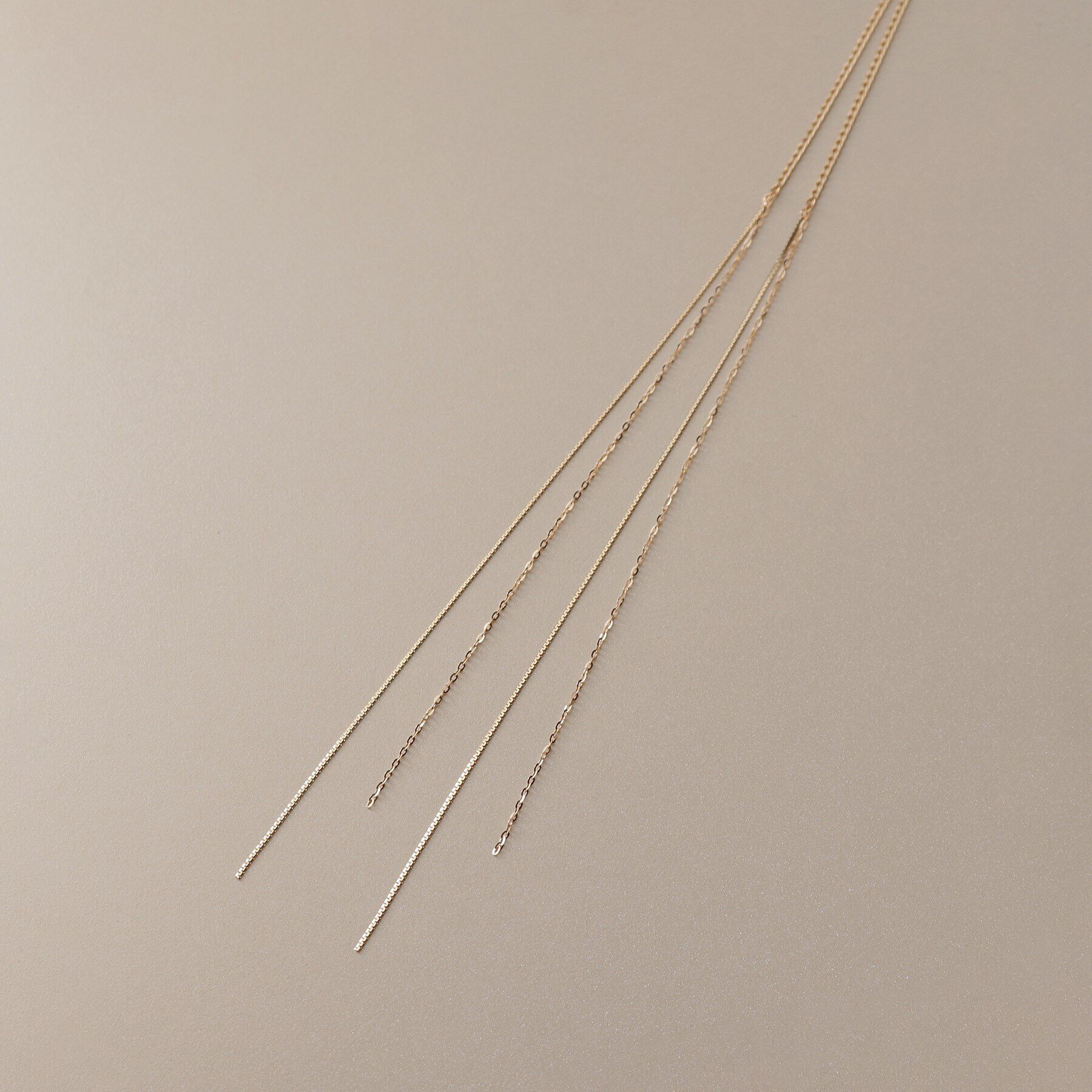 COCOSHNIK「K10キヘイフリンジY ネックレス大」|ネックレス|