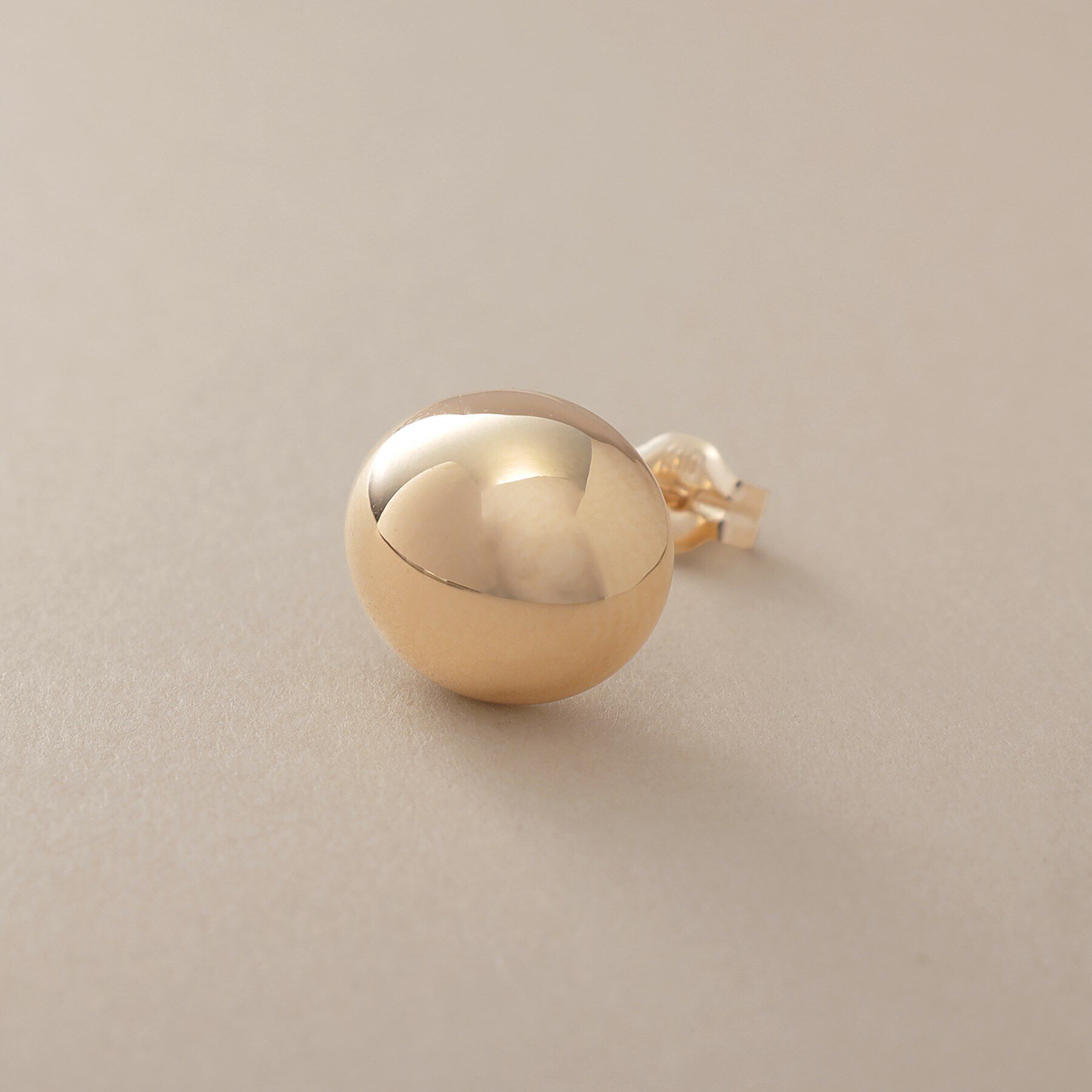 COCOSHNIK「K10中空オーバル ピアス」|ピアス|