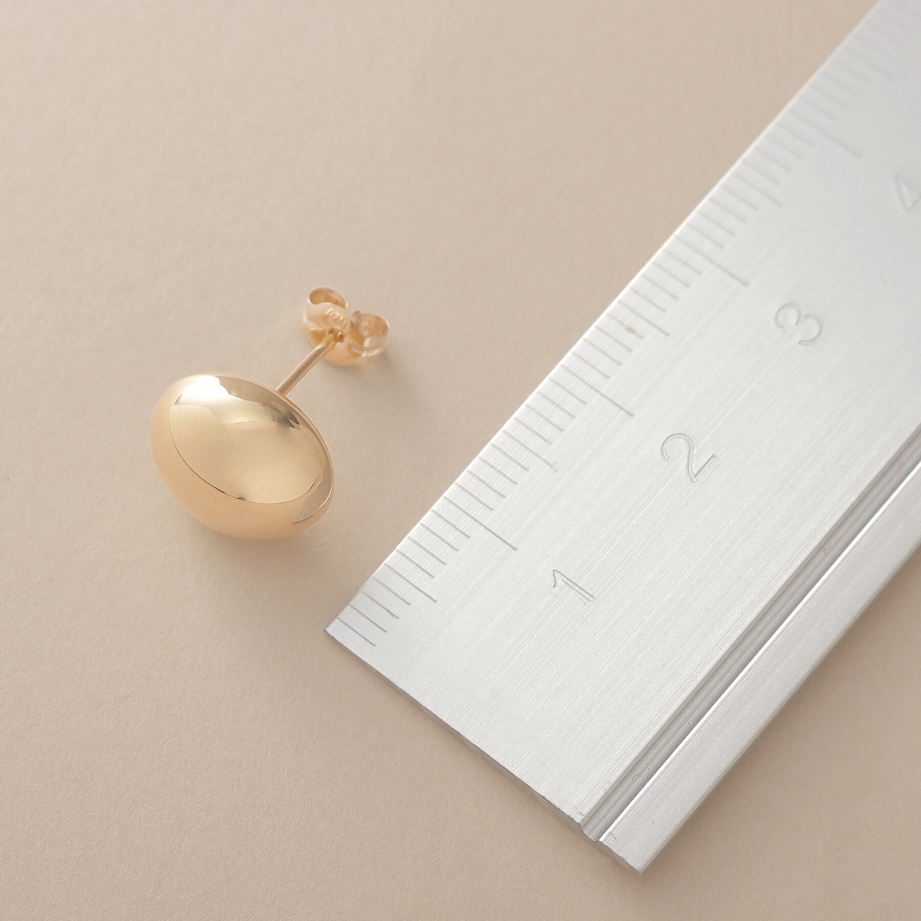 COCOSHNIK「K10中空オーバル ピアス」|ピアス|