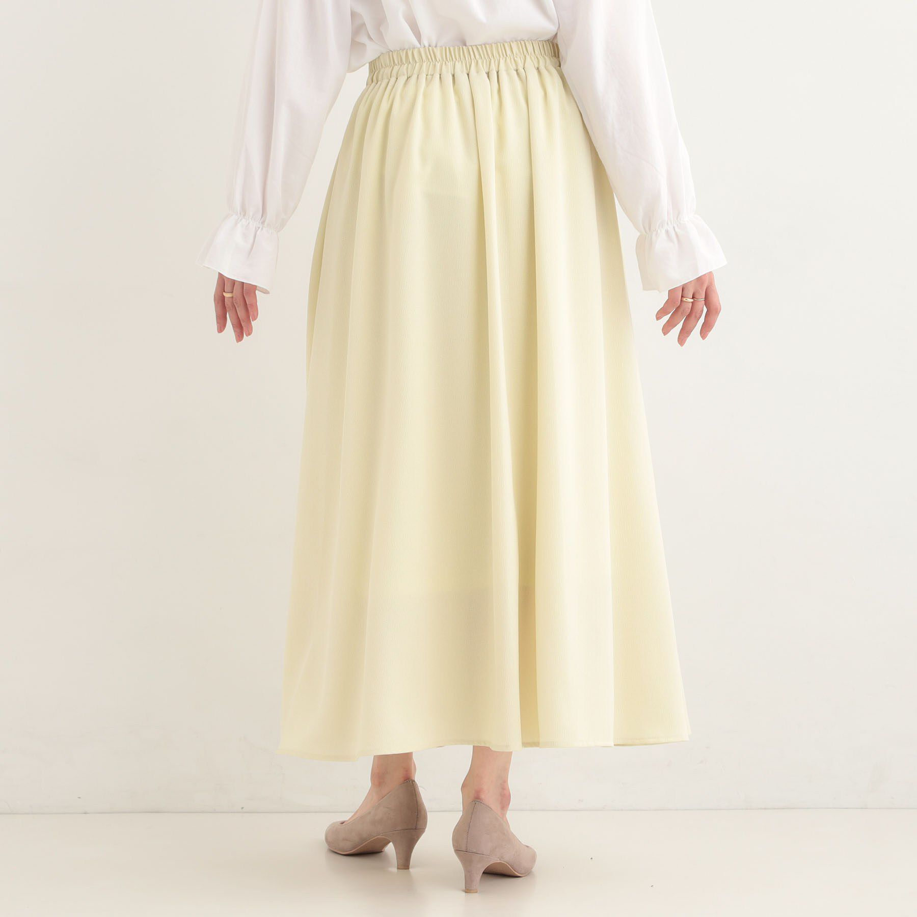 SHOO･LA･RUE「【着丈選べる】アソート柄フレアスカート」|スカート|