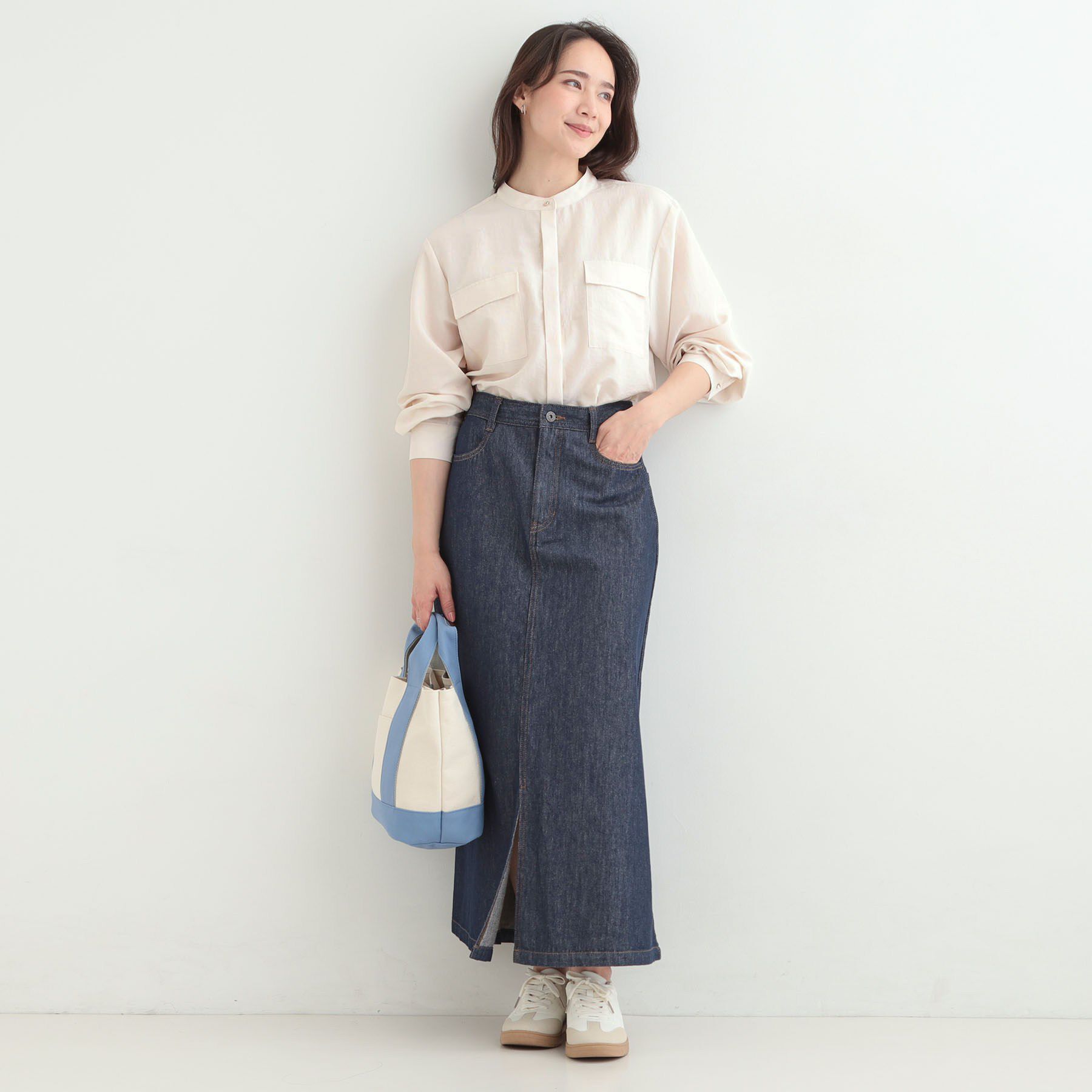 SHOO･LA･RUE「【洗濯後シワになりにくい/UV】フラップポケットシャツ」|シャツ・ブラウス|