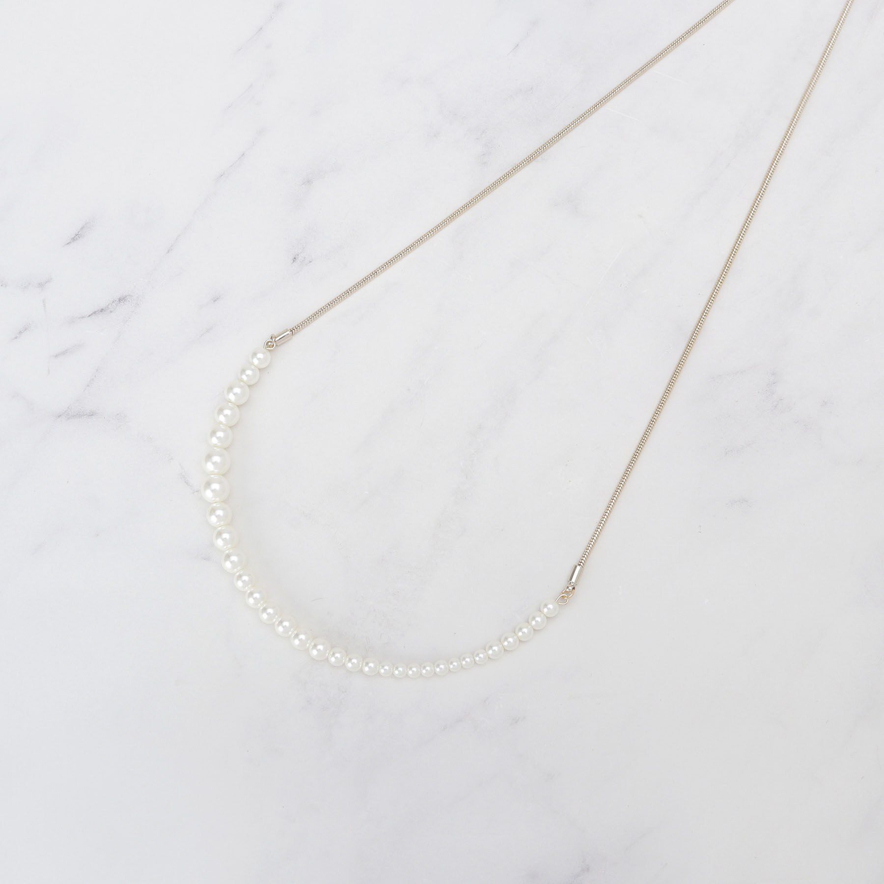 SHOO･LA･RUE「スライダーフェイクパールネックレス」|ネックレス|