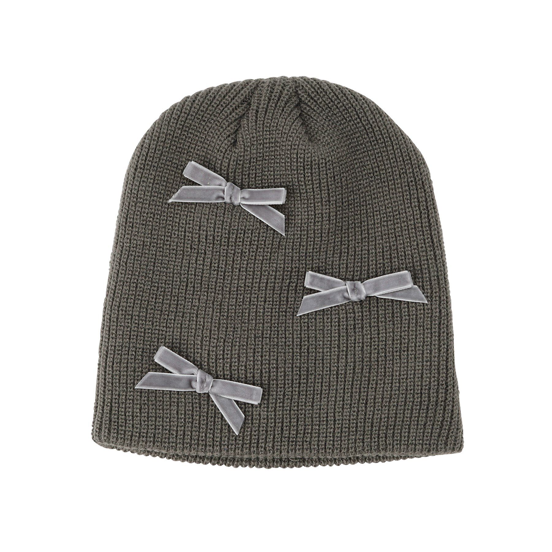 Grandedge「ベロアリボンニット帽」|ニット帽|