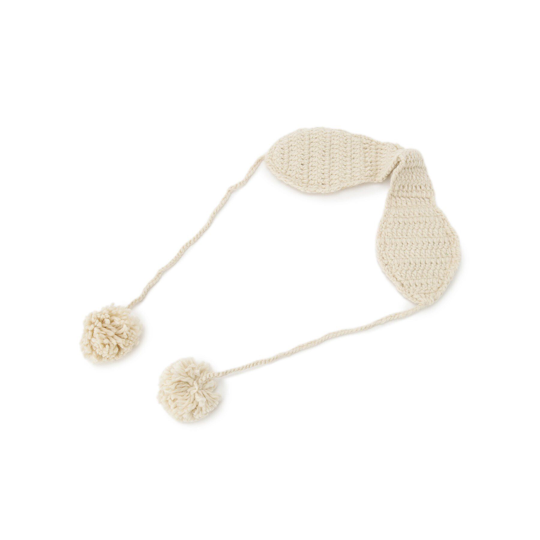 Grandedge「ポンポンクロシェイヤマフ」|イヤーマフ|