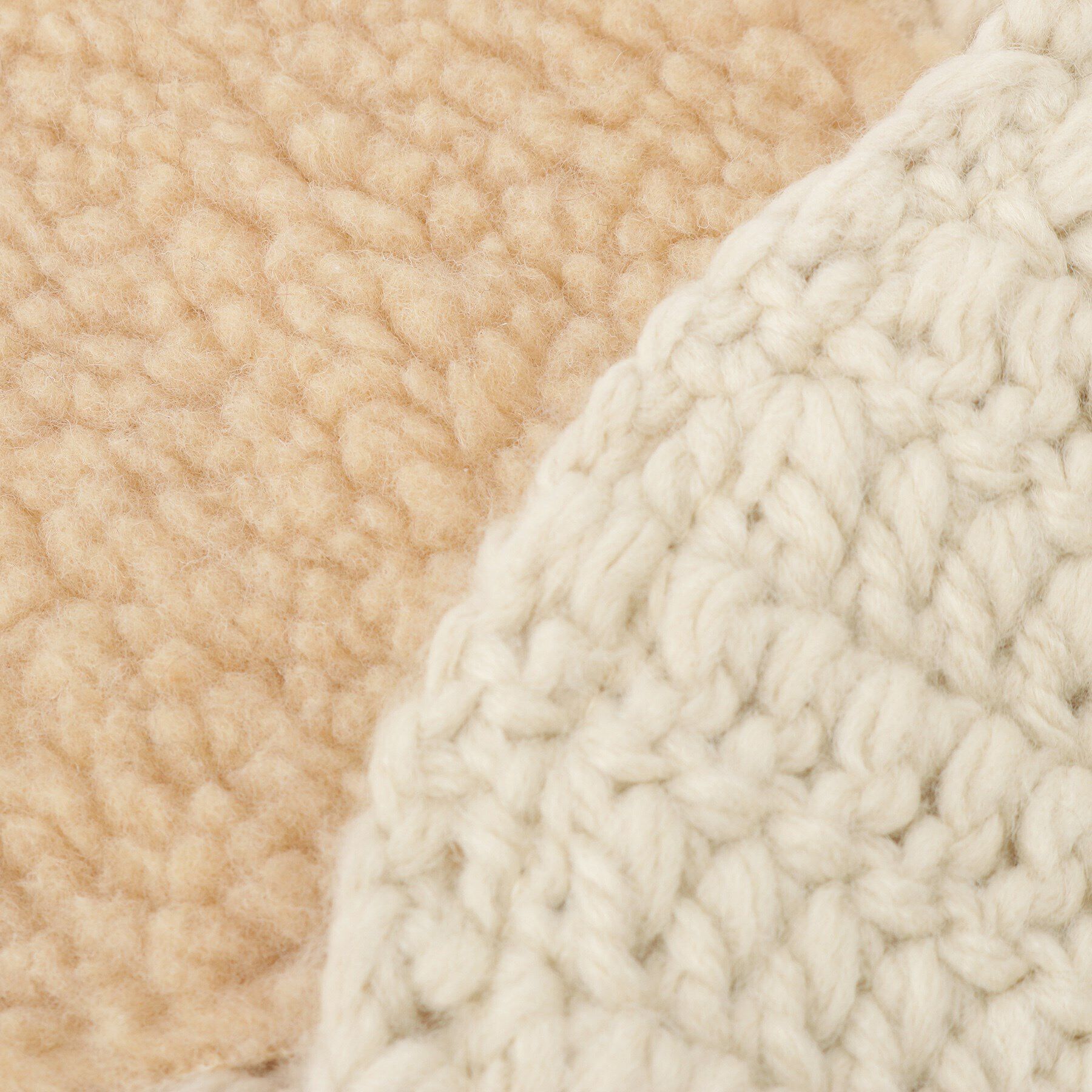 Grandedge「ポンポンクロシェイヤマフ」|イヤーマフ|