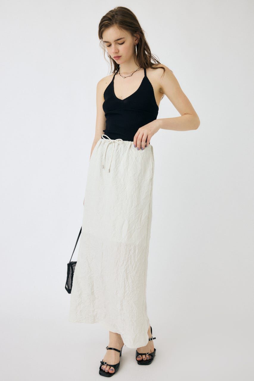 MOUSSY「CRINKLED SATIN スカート」|スカート|