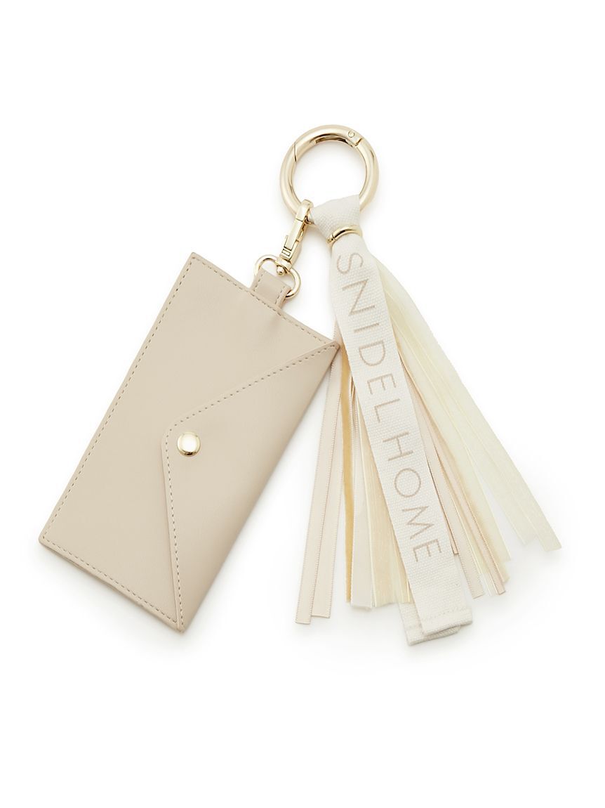 SNIDEL HOME「SNIDEL HOME ロゴチャーム」|定期入れ|OATMEAL