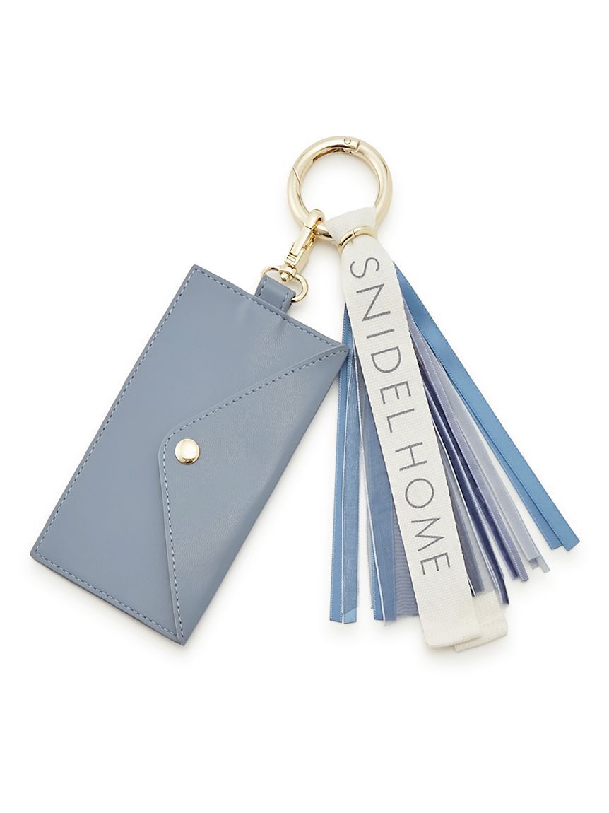 SNIDEL HOME「SNIDEL HOME ロゴチャーム」|定期入れ|BLU