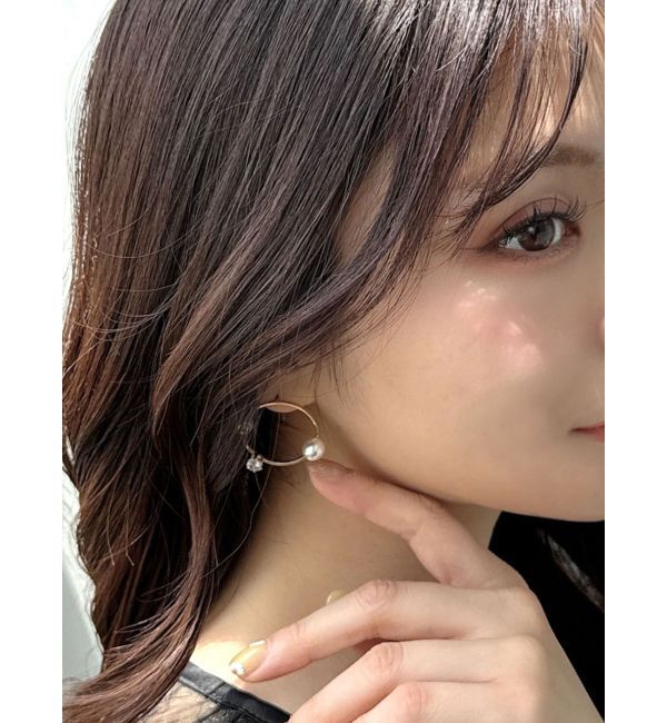 RESEXXY「コンビポイントサークルピアス」|ピアス|ゴールド