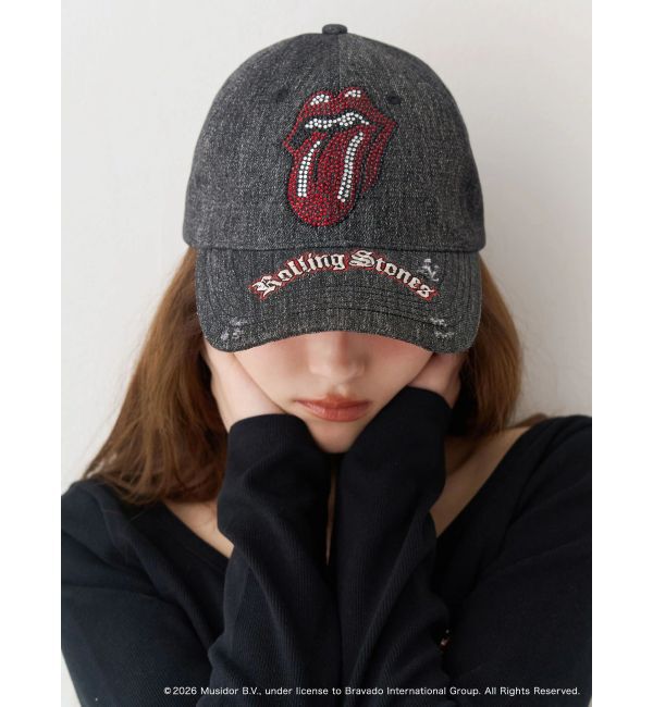 EVRIS「【ザ・ローリング・ストーンズ】ラインストーンCAP」|キャップ・キャスケット|