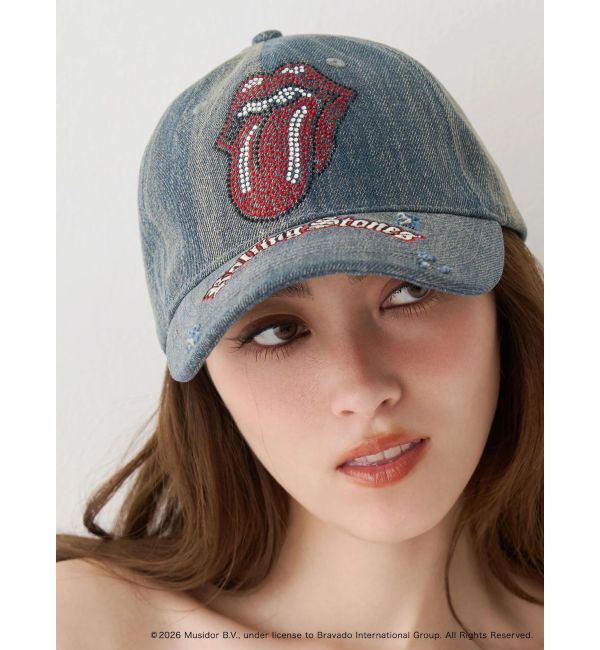 EVRIS「【ザ・ローリング・ストーンズ】ラインストーンCAP」|キャップ・キャスケット|