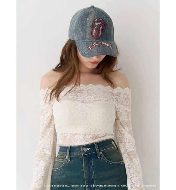 EVRIS「【ザ・ローリング・ストーンズ】ラインストーンCAP」|キャップ・キャスケット|