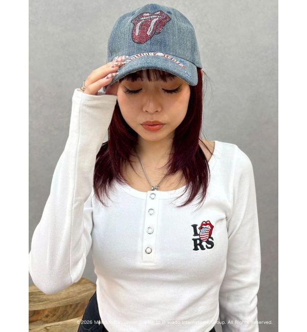 EVRIS「【ザ・ローリング・ストーンズ】ラインストーンCAP」|キャップ・キャスケット|