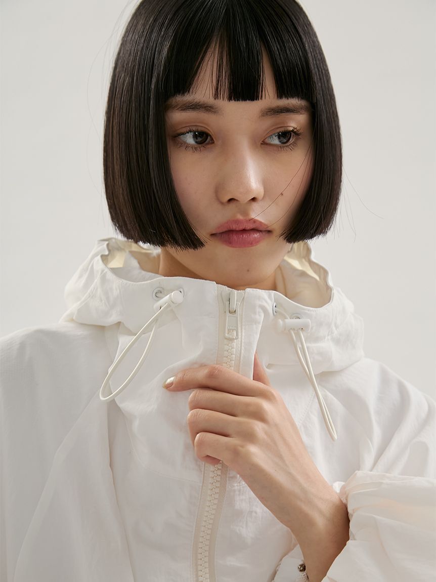 emmi atelier「ビッグフォルムフーディーブルゾン」|ブルゾン・スタジャン|