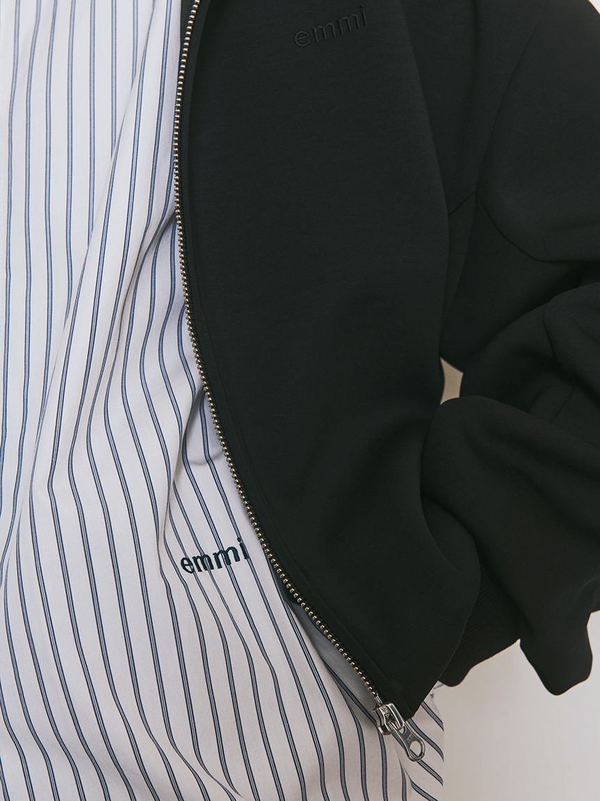 emmi atelier「ビッグフォルムフーディーブルゾン」|ブルゾン・スタジャン|