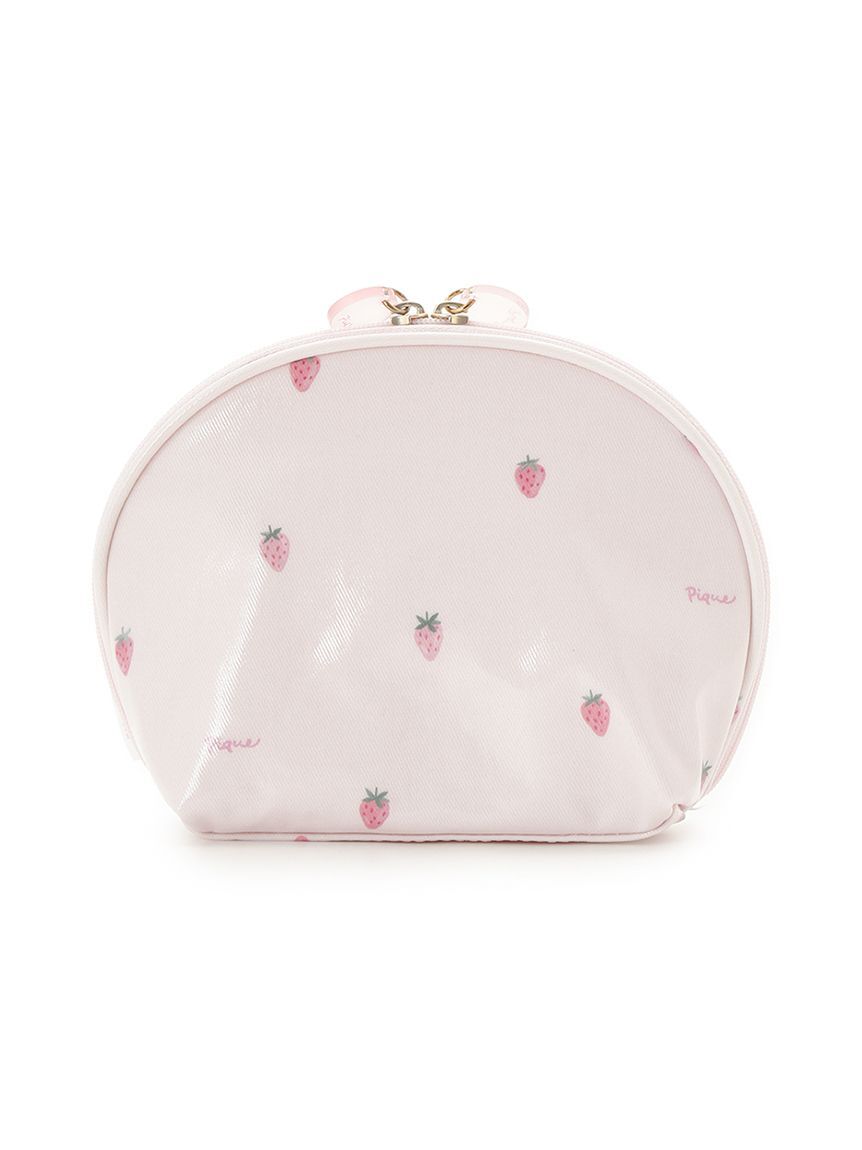 gelato pique「ストロベリー柄コーティングポーチ」|ポーチ|