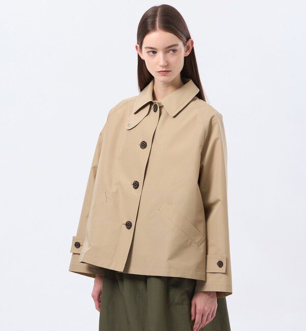MACKINTOSH PHILOSOPHY「【WELBURY SHORT(ウェルベリーショート)】レインウェザークロス製」|ステンカラーコート|ベージュ