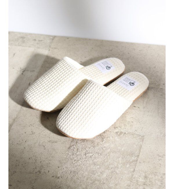 TOKYO DESIGN CHANNEL「YORI ソフトワッフルスリッパ M」|ルームシューズ|オフホワイト