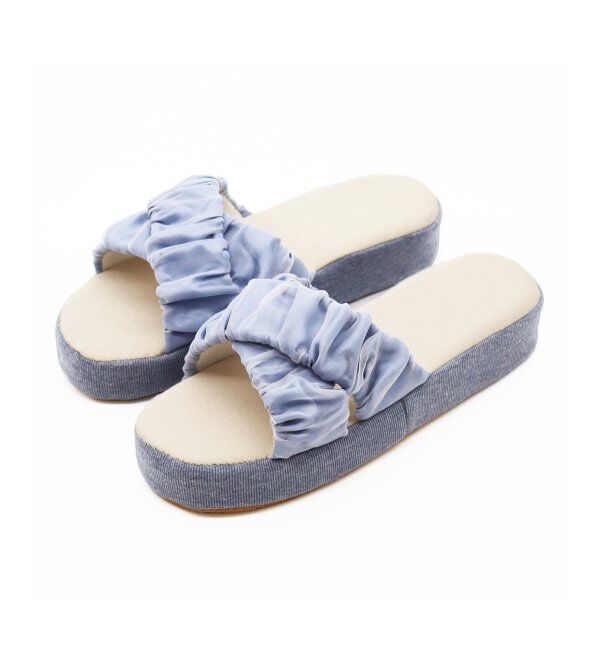TOKYO DESIGN CHANNEL「Uruvi ウルヴィ 厚底スリッパ」|ルームシューズ|ブルー