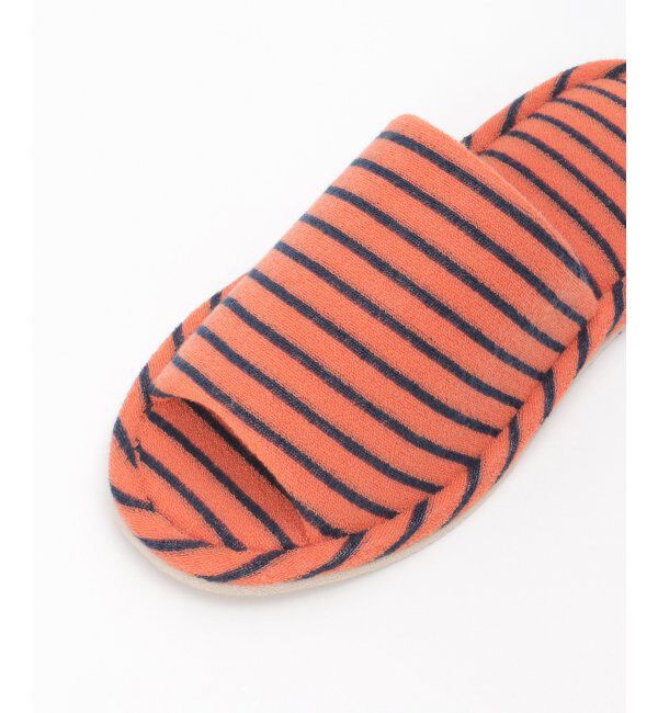 TOKYO DESIGN CHANNEL「パイルボーダー外縫いスリッパ」|ルームシューズ|