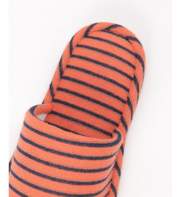 TOKYO DESIGN CHANNEL「パイルボーダー外縫いスリッパ」|ルームシューズ|