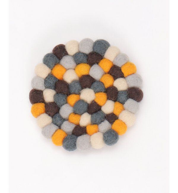 Lbc with Life「コースター サークル フェルトボール」|食器・キッチングッズ|