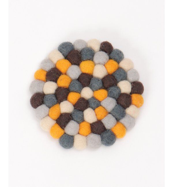 Lbc with Life「コースター サークル フェルトボール」|食器・キッチングッズ|